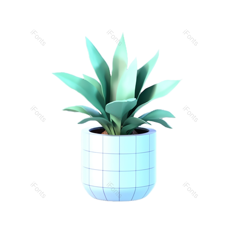 花盆图片,盆栽元素,盆栽植物PNG,绿色免抠素材